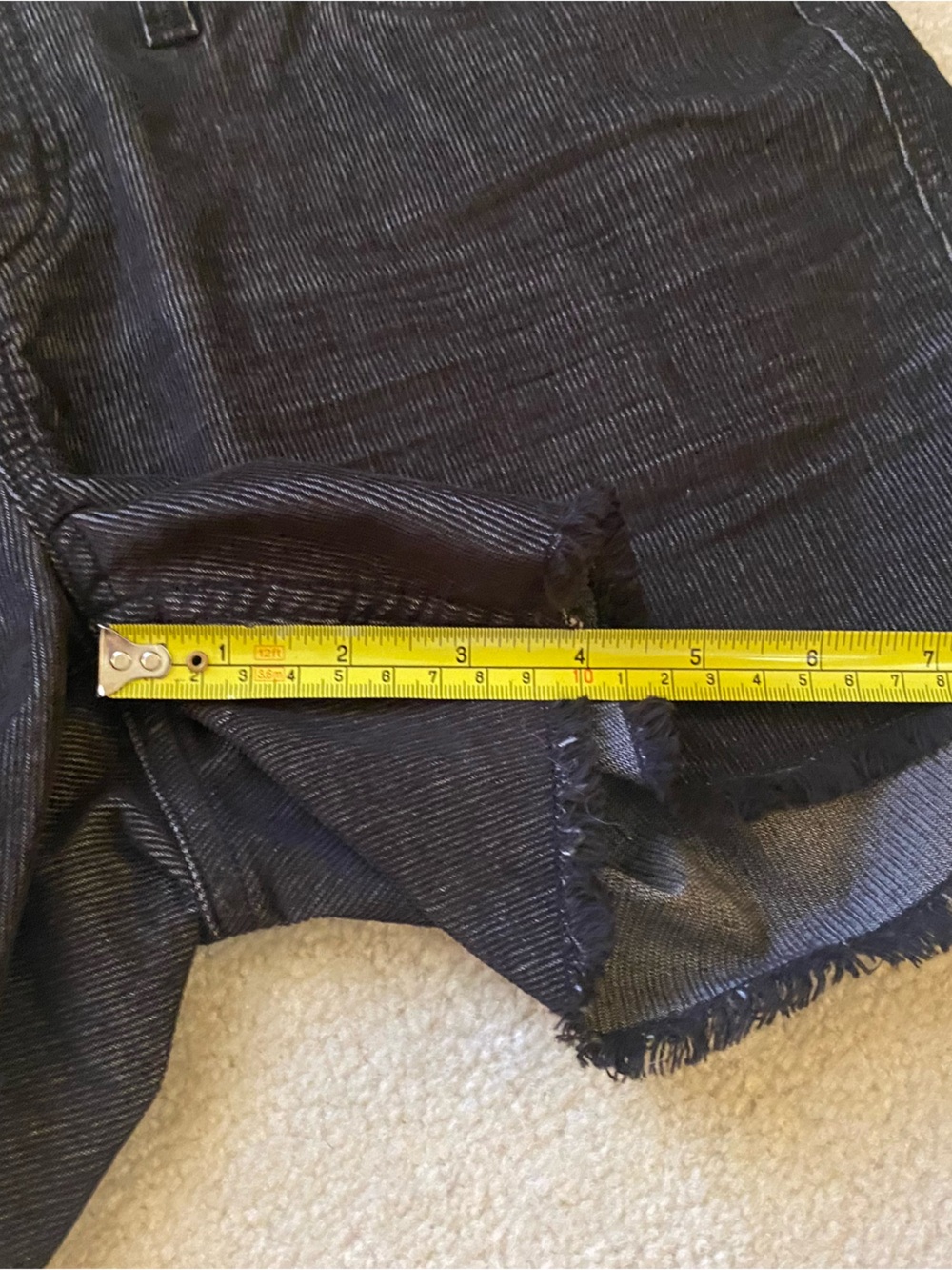 Carve Designs Black Oahu Corduroy Beachy Raw Hem Boho Shorts Lady Size 4 - Picture 6 of 6